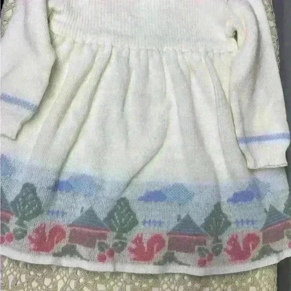 Nann Knits Vintage 1970’s Sweater Dress Size 18 Months Made in France - Picture 4 of 13